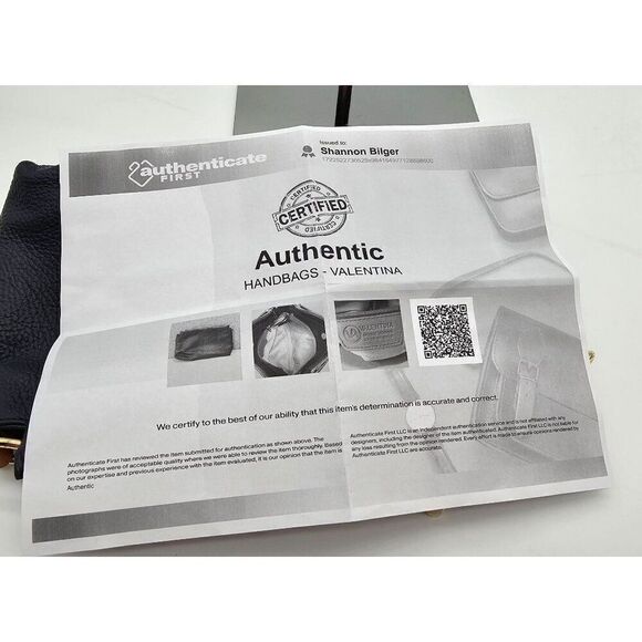 Michael Kors Navy & Brown Crossbody Bag With Zip Closure with COA - Picture 12 of 12